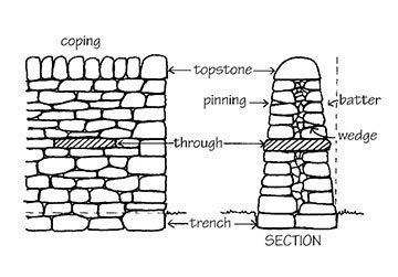 typical-wall An illustration of a typical dry stone wall